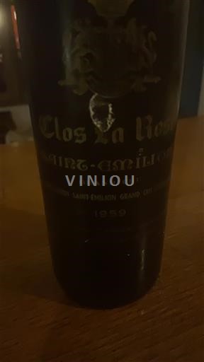 Bordeaux Saint-Émilion Grand Cru Grand Cru Clos La Rose 1959
