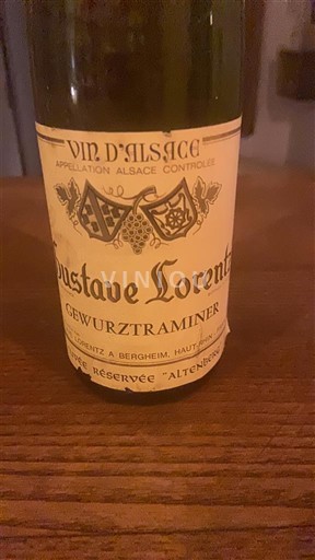 Alsace Gustave Lorentz Réserve Altenberg 1973
