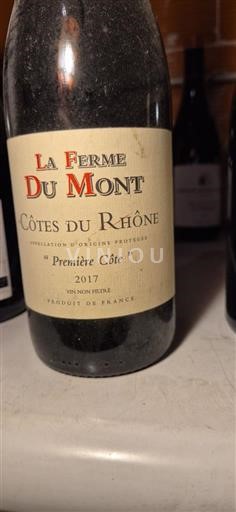 Rhônevallei Côtes-du-rhône La Ferme du Mont Première Côte 2017