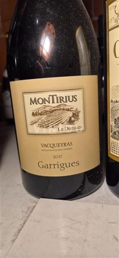 Rhônetal Vacqueyras Montirius Garrigues 2017