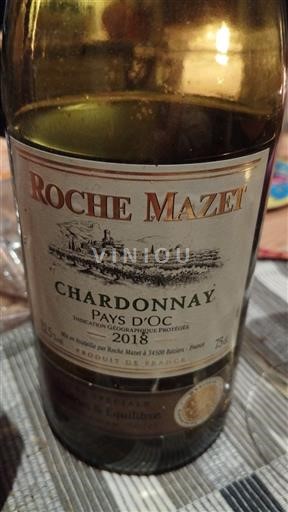 Languedoc-Roussillon Pays d'Oc Roche Mazet Chardonnay 2018