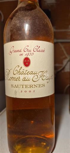 Bordeaux Sauternes Château Romer du Hayot 2003