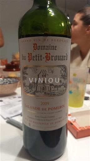 Bordeaux Lalande-de-Pomerol Domaine Petit-Brouard 2009