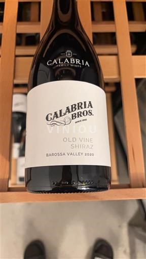 Jižní Austrálie Údolí Barossa Calabria Bros Old Vine Shiraz 2020