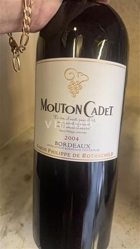 Bordeaux Baron Philippe de Rothschild Mouton Cadet 2004