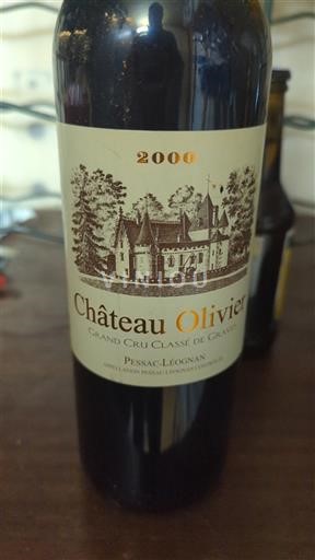 Bordeaux Pessac-Léognan Grand Cru Château Olivier 2000