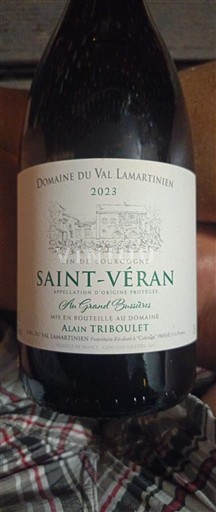 Borgoña Saint-Véran Domaine Val Lamartinien En Grand Bussière 2023