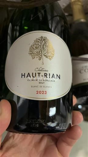 Bordeaux Crémant de Bordeaux Château Haut-Rian Blanc de Blancs 2023