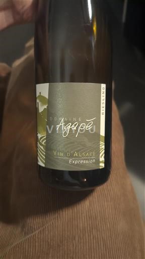 Alsace Riesling Domaine Agapé Expression 2023