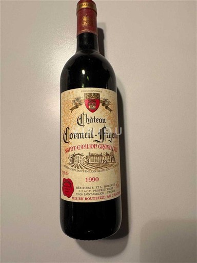 Bordeaux Saint-Émilion Grand Cru Château Cormeil-Figeac 1990
