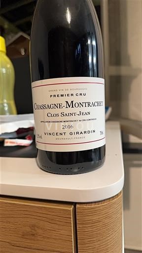 Bourgogne Chassagne-montrachet Premier Cru Vincent Girardin Clos Saint-Jean 2016