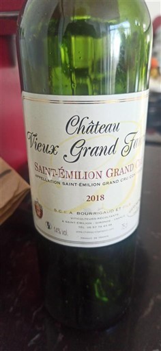 Bordeaux Saint-Émilion Grand Cru Grand Cru Château Vieux Grand Faurie 2018
