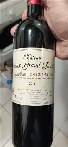 Bordo Сент-Емилион Гранд Кру Grand Cru Château Vieux Grand Faurie 2018
