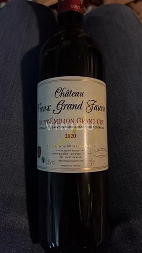 Bordeaux Saint-Émilion Grand Cru Château Vieux Grand Faurie 2020