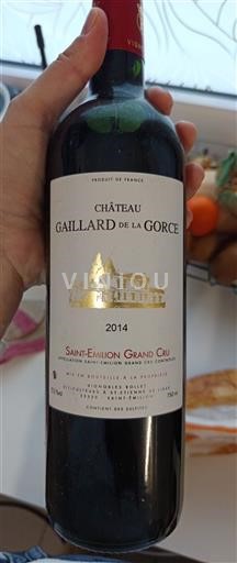 Bordeaux Saint-Émilion Grand Cru Grand Cru Château Gaillard de la Gorce 2014