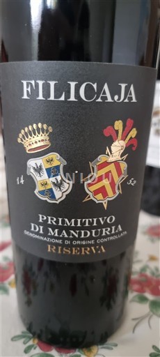 Pouilles Primitivo di Manduria Filicaja Riserva 2018