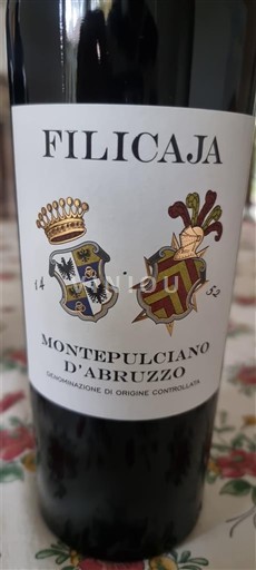 Abruzzo Wines Montepulciano d'Abruzzo Filicaja 2022
