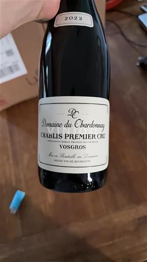 Burgundy Chablis Premier Cru Domaine Chardonnay Vosgros 2022