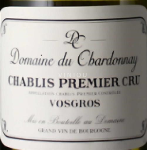 Burgundy Chablis Premier Cru Domaine Chardonnay Vosgros 2022