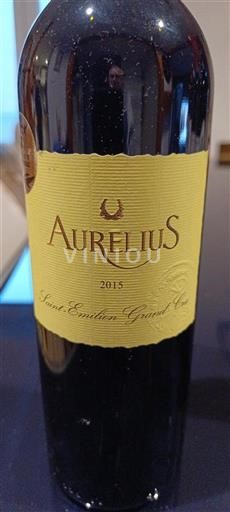 Bordeaux Saint-Émilion Grand Cru Grand Cru Aurelius 2015