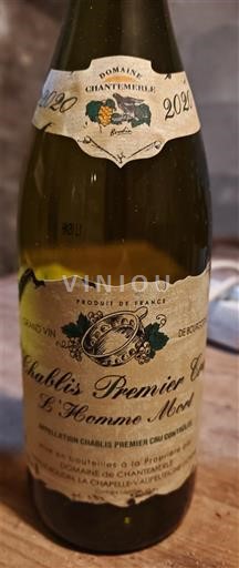 Burgundy Chablis Premier Cru Domaine Chantemerle L'Homme Mort 2020