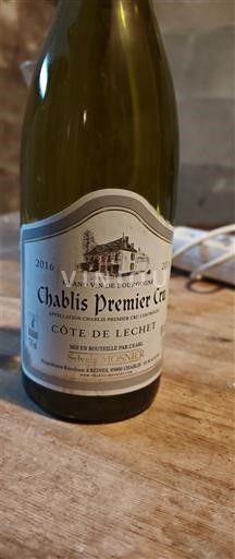 Burgundy Chablis Premier Cru Vignier Côte de Lechet 2016