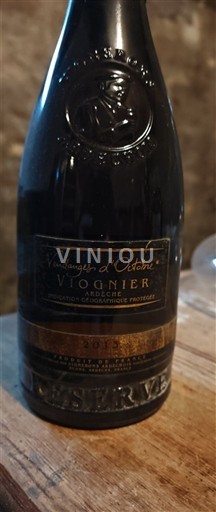 Alpes e regiões Ródano Ardèche Vendanges Octobre Réserve 2013