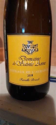 Thung lũng sông Loire Coteaux-de-l'aubance Domaine Sainte Anne 2018