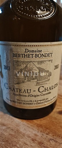 Jura Château-Chalon Domaine Berthet-Bondet 2003