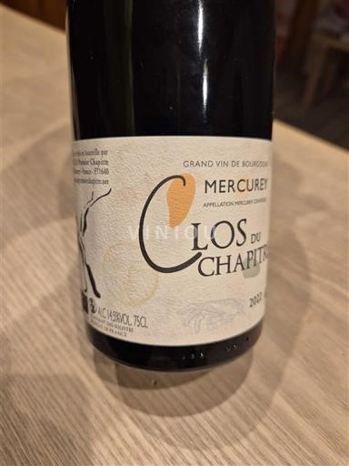 Burgundy Mercurey Clos du Chapitre 2022