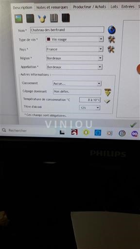 Bordeaux Château Des Bertrand 1993