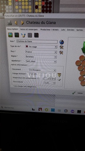 Bordeaux Saint-Julien Cru Bourgeois Château Glana 2005