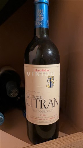 Bordeaux Haut-Médoc Cru Bourgeois Château Citran 1998