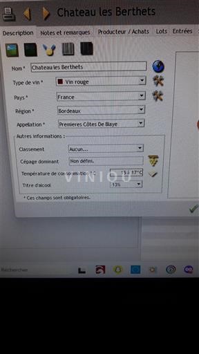 Burdeos No especificado Château Les Berthets 2002