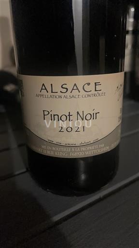 Elsass Antoine Ehrhart Pinot noir 2021