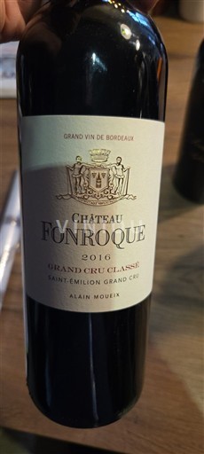 Bordeaux Saint-Émilion Grand Cru Grand Cru Classé Château Fonroque 2016