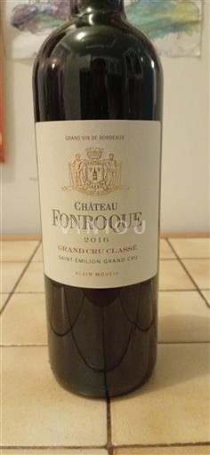 Bordeaux Saint-Émilion Grand Cru Grand Cru Classé Château Fonroque 2016