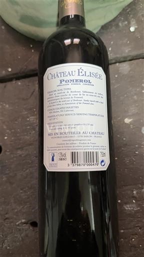 Bordeaux Pomerol Château Élisée 2016