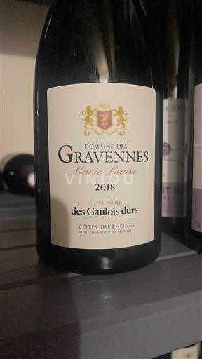 Thung lũng Rhône Côtes-du-rhône Domaine Des Gravennes Marie-Louise des Gaulois durs 2018