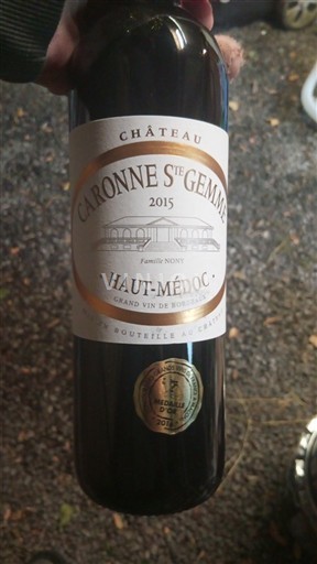 Bordeaux Haut-Médoc Château Caronne Sainte Gemme 2015