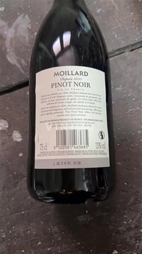 Bourgogne Ikke specificeret Moillard Pinot Noir Ikke årgangsbestemt
