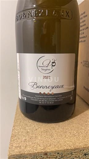 Loire Valley Bonnezeaux Domaine Des Vergères 2022