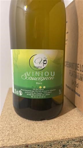 Loiredalen Ospecificerad Les Vergères Sauvignon Icke årgångsbetecknad