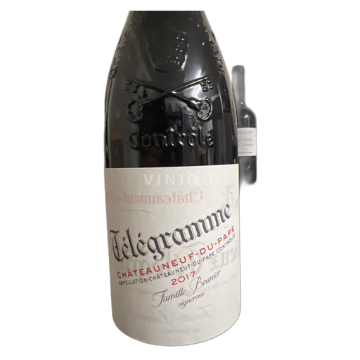 Vallée du Rhône Châteauneuf-du-pape Famille Brunier Télégramme 2017