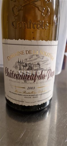 Rhône Valley Châteauneuf-du-Pape Domaine La Solitude 2003