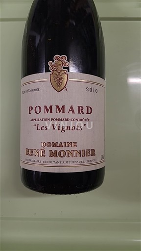 Borgoña Pommard Domaine René MONNIER Les Vignots 2010