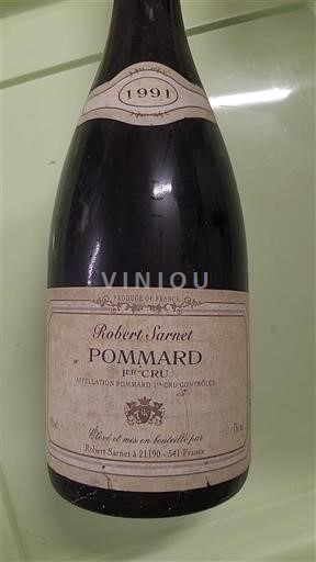 Burgundi Pommard Premier Cru Robert Sarnet 1991