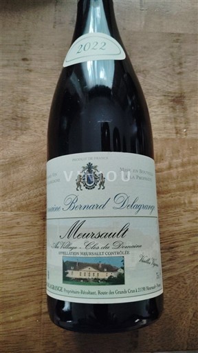Bourgogne Meursault Domaine Bernard Delagrange Les Malpoiriers - Clos du Domaine 2022