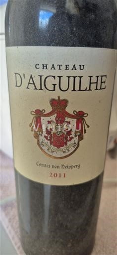 Bordeaux Castillon Côtes de Bordeaux Château Aiguilhe 2011