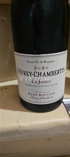 Burgundy Gevrey-Chambertin René Bouvier La Justice 2020